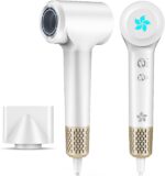 Hair Dryer, Ion Hair Dryer, 400 Million Plasma Hair Dryer, 110,000 rpm, Brushless Motor, Quick Drying Hair Dryer, 57 dB Low Noise Hair Dryer, Intelligent Thermostat Hair Dryer for Travel, Home - Image 3