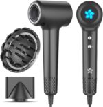 Hair Dryer, Ion Hair Dryer, 400 Million Plasma Hair Dryer, 110,000 rpm, Brushless Motor, Quick Drying Hair Dryer, 57 dB Low Noise Hair Dryer, Intelligent Thermostat Hair Dryer for Travel, Home - Image 2