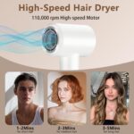 KARFUN Phon Capelli Professionale, 1500W Asciugacapelli Ionico Professionale, 400 Milioni di Ioni Negativi, 110000 RPM Asciugatura Rapida, Regolazione Intelligente Temperatura, Basso Rumore - Image 5