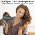 KARFUN Hair Dryer, 110000 RPM High-Speed Brushless Motor Fast Drying Blow Dryer, 57dB Low Noise Hair Dryer for Home or Travel, 3 Temps & 2 Speeds - Image 4