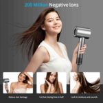 Hair Dryer with Diffuser Ion Hair Dryer 1500W HD Display Temperature Touchscreen Hair Dryer Ion Hair Dryer 4 Temperature Levels and 3 Speed Levels - Image 4
