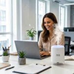 SZO Portable Mini Humidifier, 500ML USB Personal Cool Mist Humidifiers for Bedroom Office Travel Desk, Whisper Quiet 20dB with 2 Mist Modes & Auto Shut-Off, Small Desktop Humidifier - Image 5