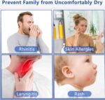 SZO Portable Mini Humidifier, 500ML USB Personal Cool Mist Humidifiers for Bedroom Office Travel Desk, Whisper Quiet 20dB with 2 Mist Modes & Auto Shut-Off, Small Desktop Humidifier - Image 3