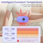 Heat Pad Period Pain Relief, Rechargeable Period Heat Pad, Portable Menstrual Heating Pad, Cordless Electric Heat Belt, 3 Heating and Vibration Massage Modes, Gifts for Women Girls Her - Image 3
