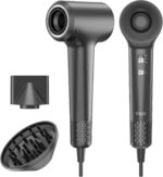 TQQ Hair Dryer, 200 Million Negative Ion Hair Dryer, 110,000 rpm, Brushless Motor, Quick Drying Hair Dryer, 57 dB Low Noise Hair Dryer for Home, Travel - Image 2